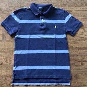Ralph Lauren Boys Short Sleeve Striped Polo Size M